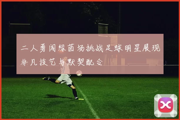 二人勇闯绿茵场挑战足球明星展现非凡技艺与默契配合