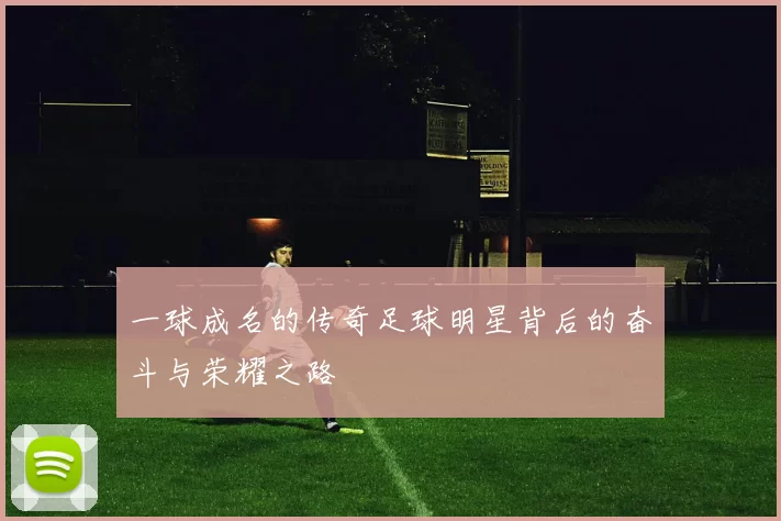 一球成名的传奇足球明星背后的奋斗与荣耀之路